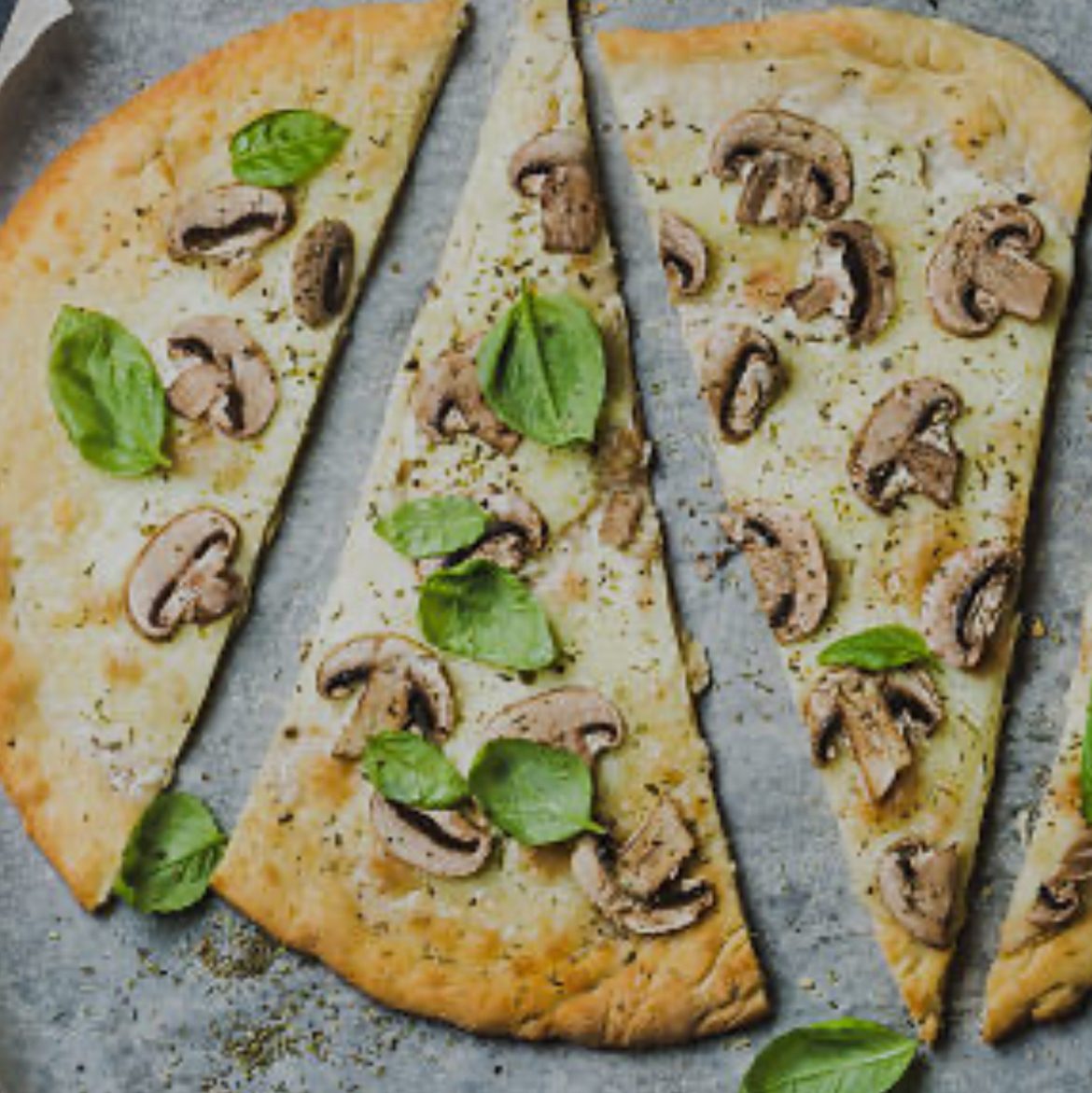 Gluten Free White Out Pizza.