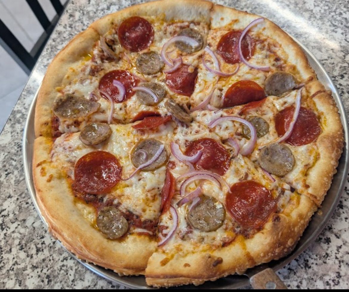 Gluten Free Cops Pizza.