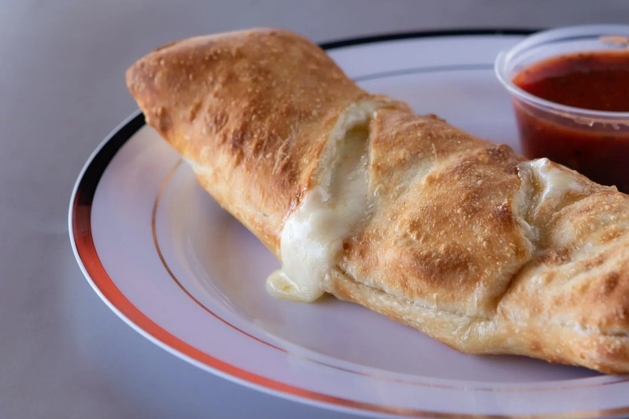 Cheese Stromboli.